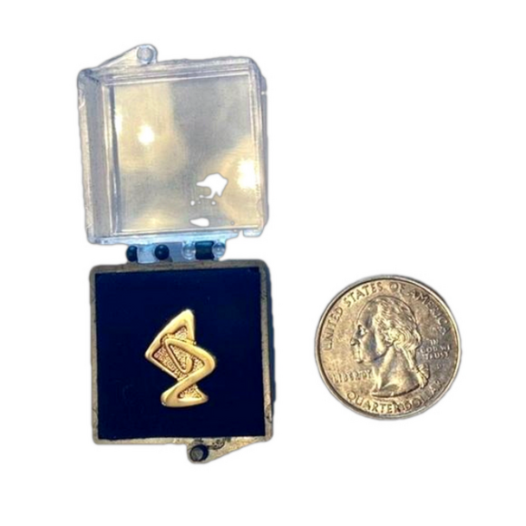 AstraZeneca Gold Tone Tie Tack Lapel Pin